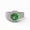 1.87ct Emerald Gold Halo Engagement Ring - 06GG61E